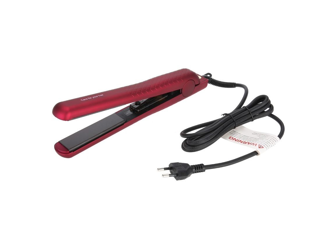 Prendedor De Cabelo Profissional Cerâmico Com Função De Liso E Curva Ferramenta De Cabeleireiro 240v (vermelho)