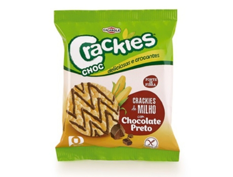 Crackies de Milho com Chocolate Preto Sem Glúten CAÇAROLA