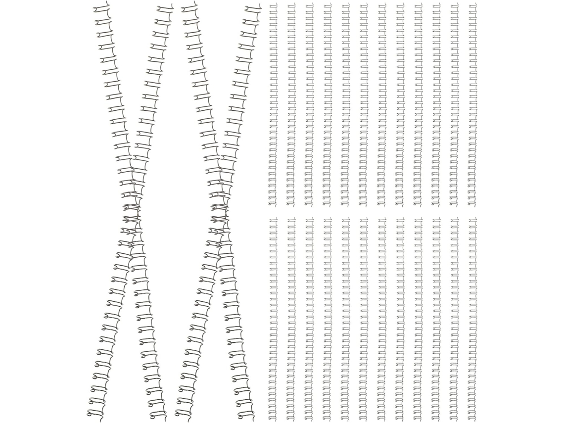 Decoração Escolar Aneis Soltos Supvox de Metal, Caderno Espiral Linha Dupla, 34 Furos, Resistente e Fáceis de