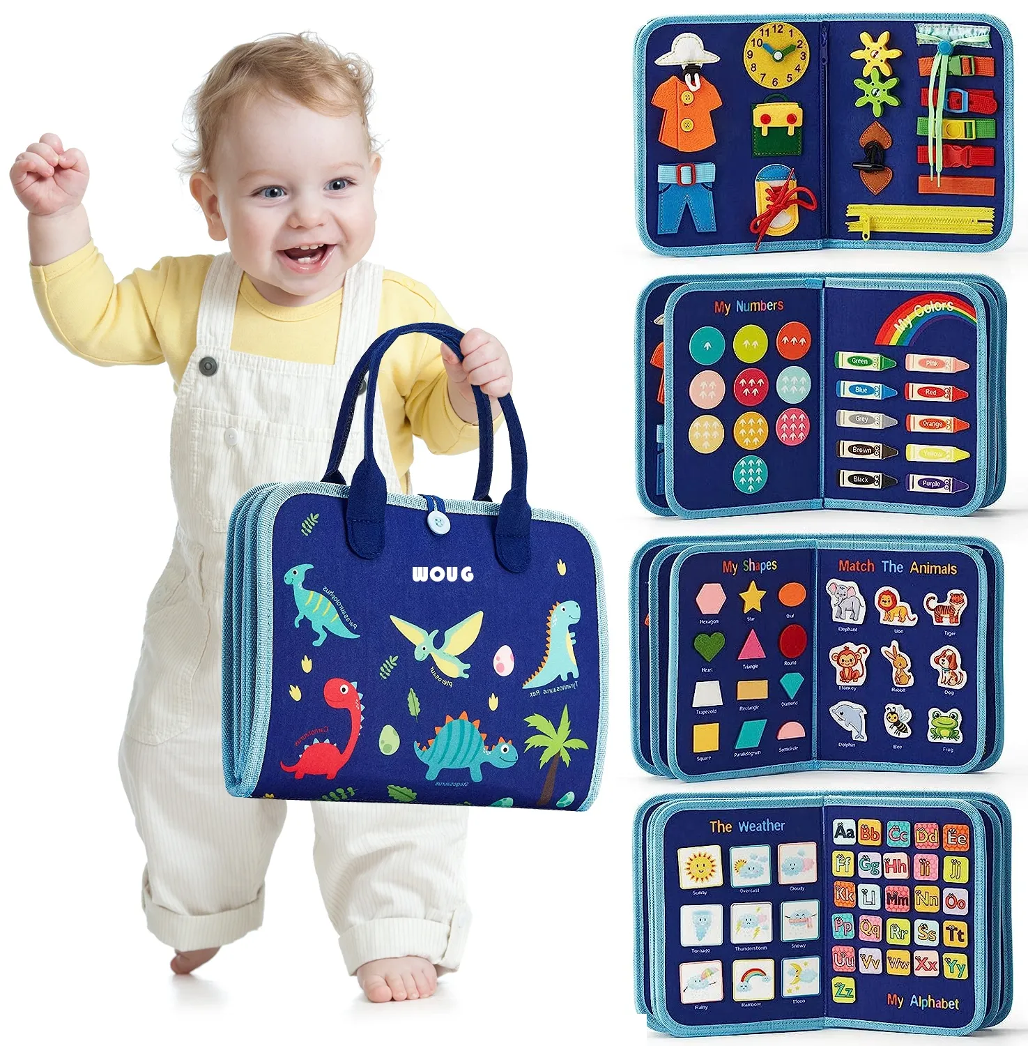 Quadro de atividades Montessori para meninos e meninas pequenos Slowmoose