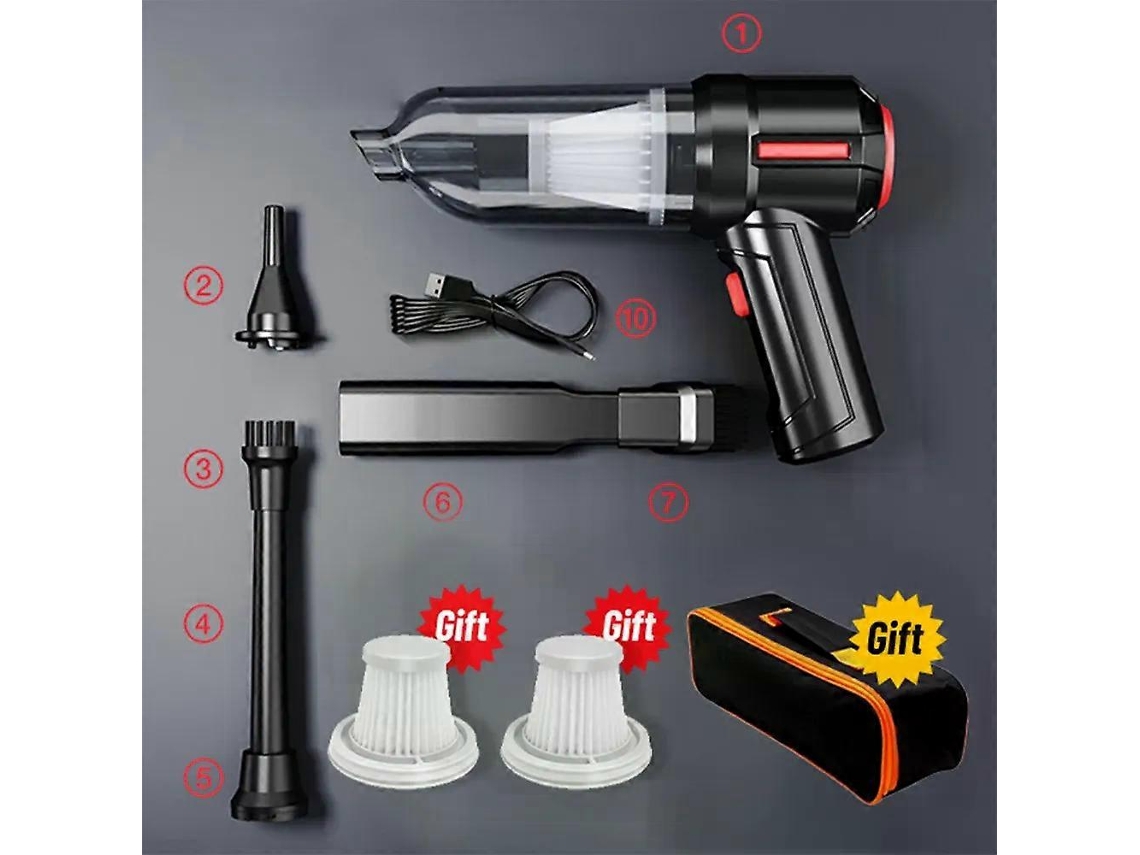 Aspirador De Pó Sem Fio Para Carro 90000pa, Sucção Ciclone, 3 Em 1, Portátil, Sem Fio, Portátil, Automático, Aspirador De Pó Para Slowmoose