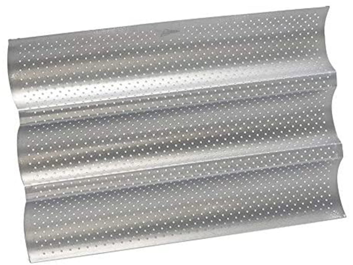 Forma Antiaderente Para Baguete E Pão Francês, Em Aço Carbono, Estrutura Perfurada, Para Cozinha Doméstica E Padaria