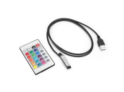 Laxiscreed Tira Led Rgb 5v Com Controlo Remoto Sem Fios E 24 Teclas Para Efeitos De Iluminação