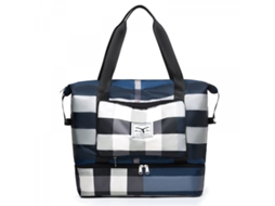Bolsa de Viagem AQUAFORGE Dobrável com Separação para Itens Secos e Molhados (Azul)