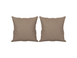 Throw Pillow, Throw Pillows Vidaxl Cinzento-acastanhado Microfibra (n/a)