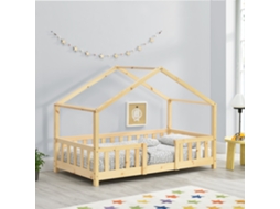 Estrutura de Cama Infantil [EN.CASA] (Bege - Madeira - 80x160cm)