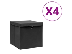 Storage Box, Storage Boxes Vidaxl Preto Tecido (n/a)