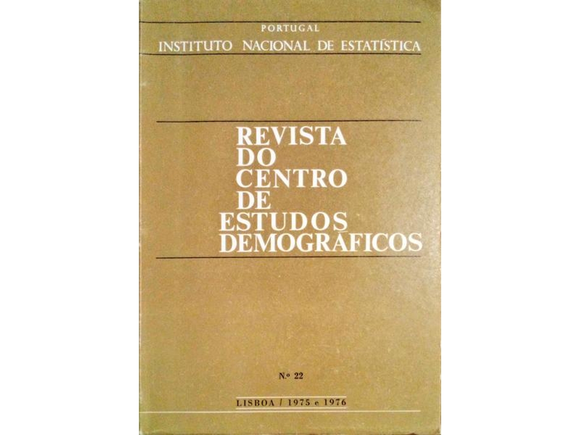 Livro REVISTA DO CENTRO DE ESTUDOS DEMOGRÁFICOS, Nº 22, 1975 E 1976. de Vários (Bilingue / Bilingual)