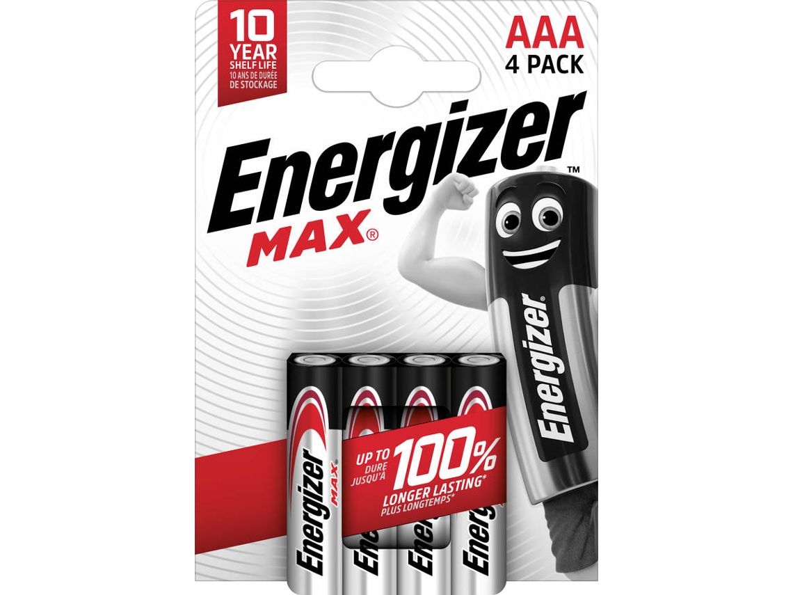 ENERGIZER Pilha Alcalina Max Lr03 Aaa Blister com 4 Unidades.
