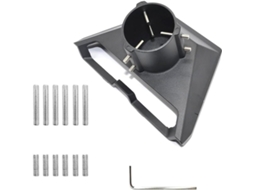 Kit De Conector Base Placa Montagem Em Liga Alumínio Para Sistemas Painéis Solares, Adaptador De Montagem Em Telhado E