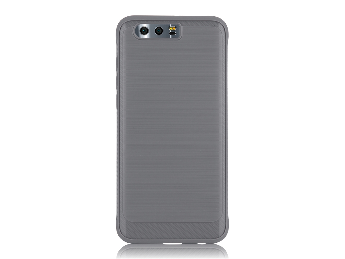 Capa TPU cinza para Honor 9, antichoque, resistente