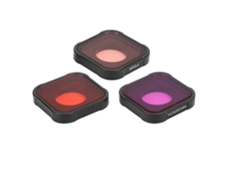 Conjunto De Filtros De Cámara 3 En 1 Junestar Para Buceo, Funda Protectora Para Gopro Hero 9