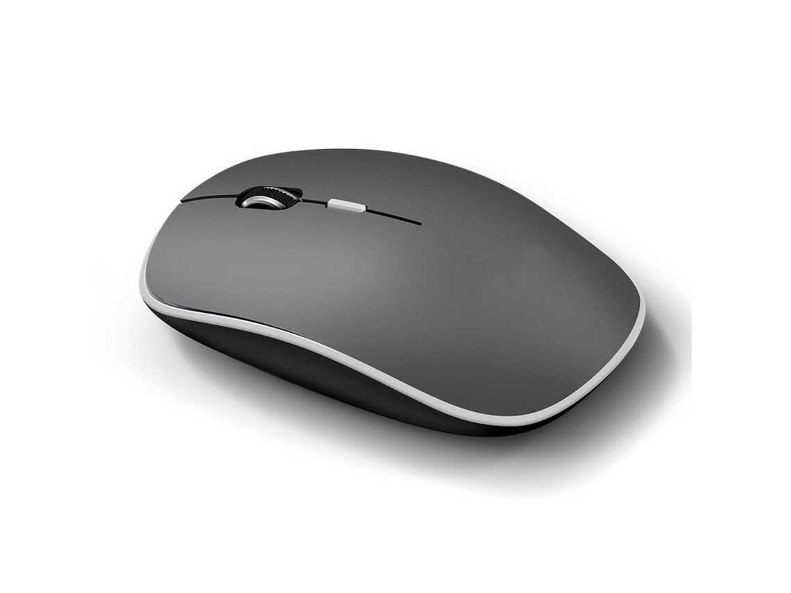 Rato Yizhood Computador Silencioso Sem Fio 1600 Dpi Som Silencioso Usb Pc Mudo Sem Fio Para Laptop Cinza