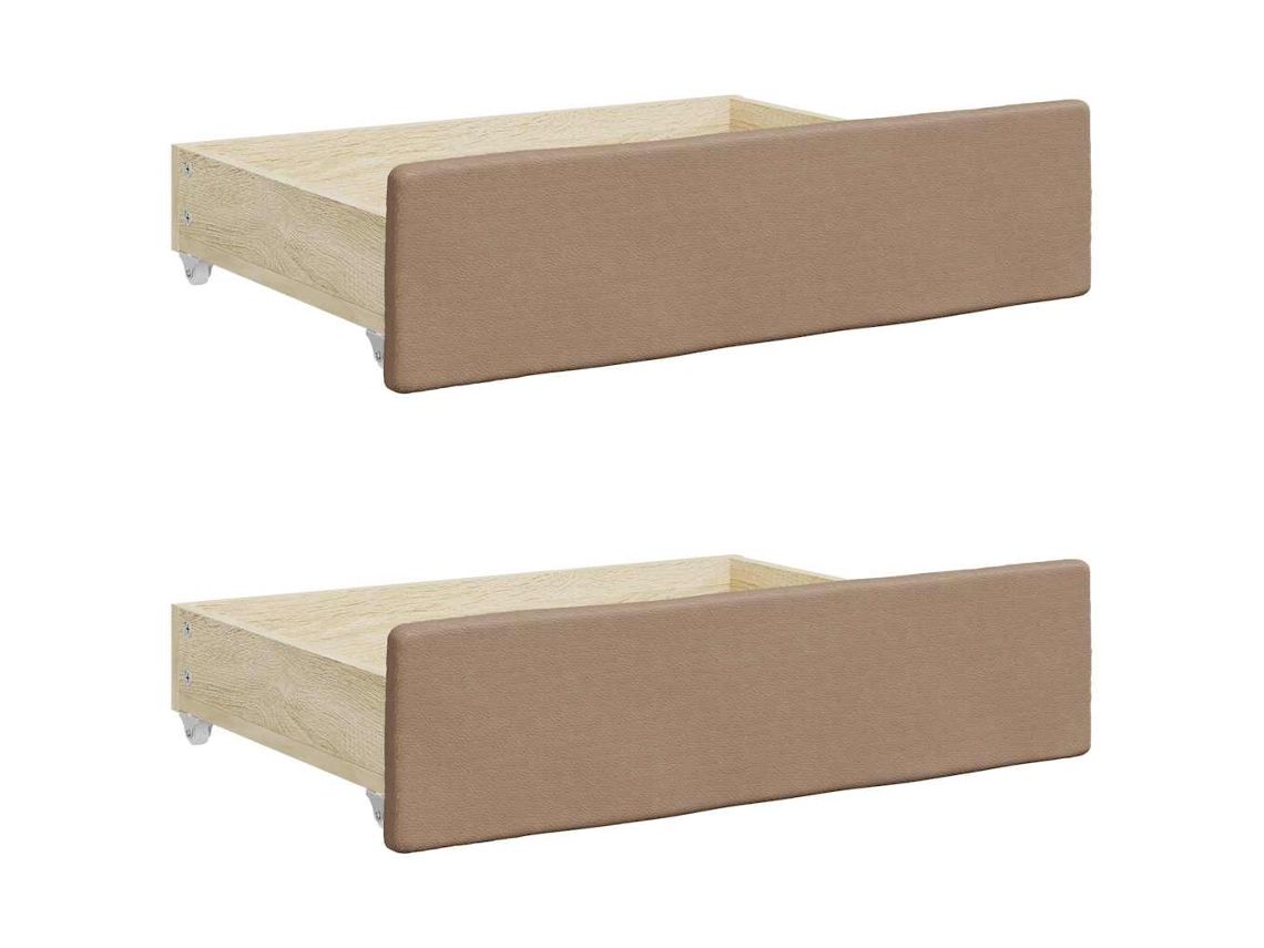 Bed Drawer, Bed Drawers Vidaxl Marrom Madeira Processada (n/a)