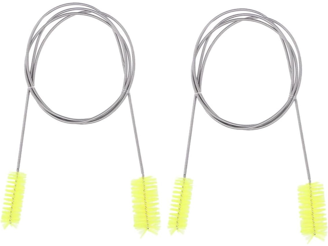 2 Escovas De Limpeza Para Mangueiras, Dupla Face E Flexíveis.