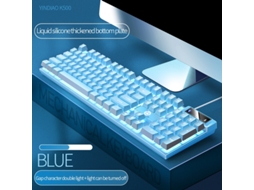 Lurelia Teclado Mecânico 104 Teclas, Usb-c, Com Fio, Cor Vermelho Para Pc, Laptop, Ipad/ios