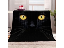 Manta de Flanela Fansu Estampa 3d Gato Quente Macia e Fofa Microfibra para o Inverno Colcha Sofá Adequada Adul
