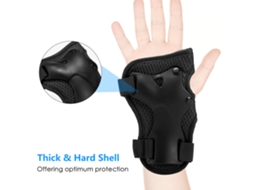 Kit De Proteção Infantil 6 Em 1 Com Joelheiras Cotoveliras E Pulseiras Para Patinação Ciclismo E Skate