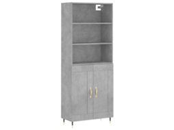 Armário Alto Derivado de Madeira Cinza Cimento MAISON EXCLUSIVE (69,5x34x180 cm)