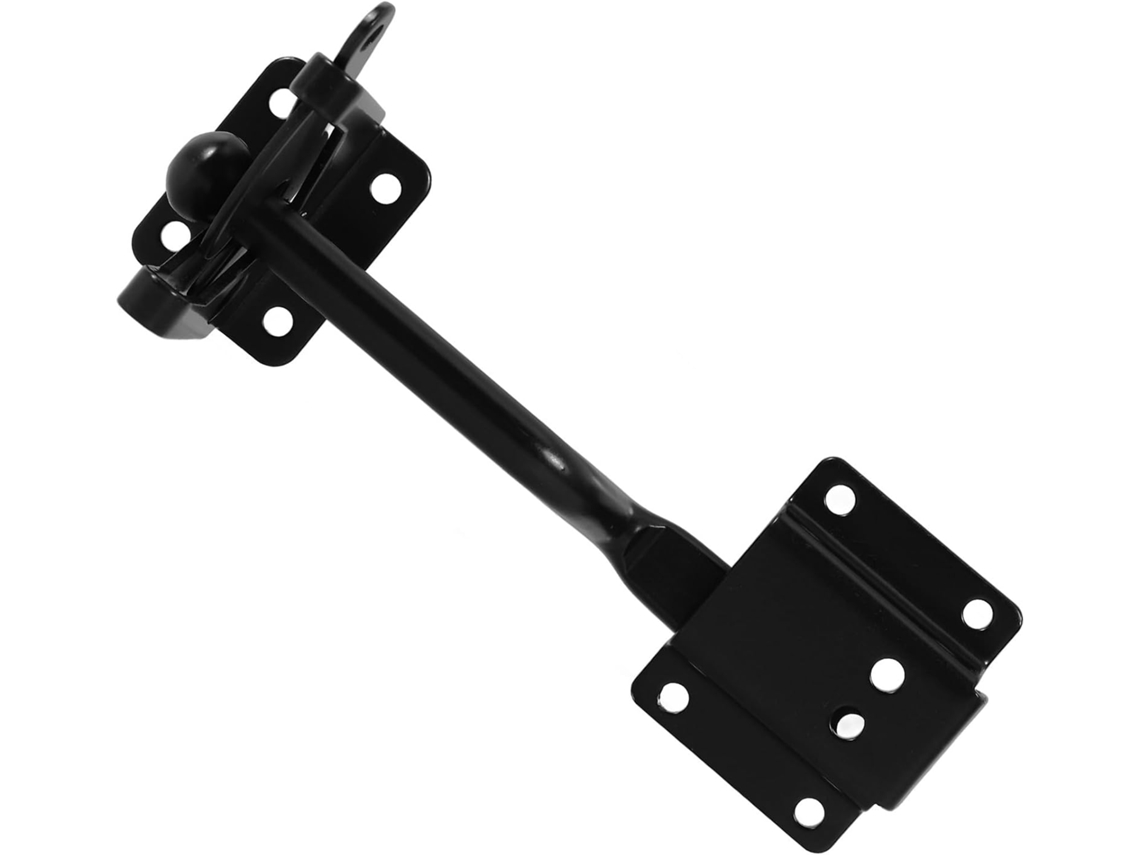 Fechadura De Portão Inoomp Reforçada Em Fibra Carbono Com Trava Automática E Cabo Ajustável Para Cercas Externas