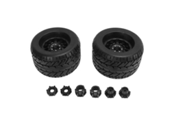 2 Peças De Pneus De Caminhão Rc De Borracha Rodas Hexagonais Com Conectores Para Arrma Traxxas Hpi Tekno Mt410 1/8 Monster Truck Tipo B