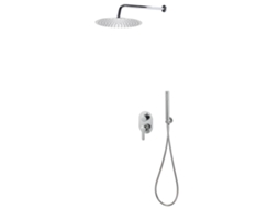 Sistema De Duche Vidaxl Silver Metal