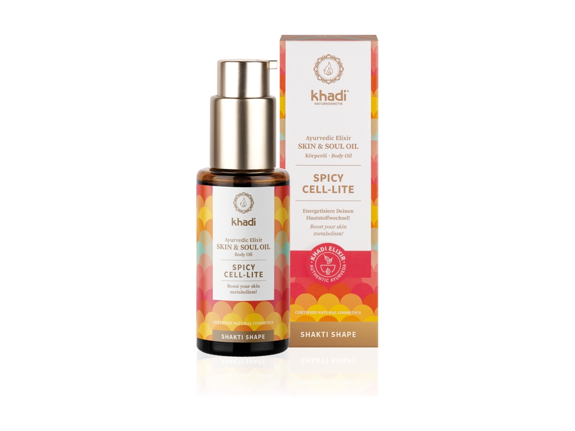 Óleo Corporal KHADI Óleo De Elixir Anticelulite Ayurvédico (50 ml)