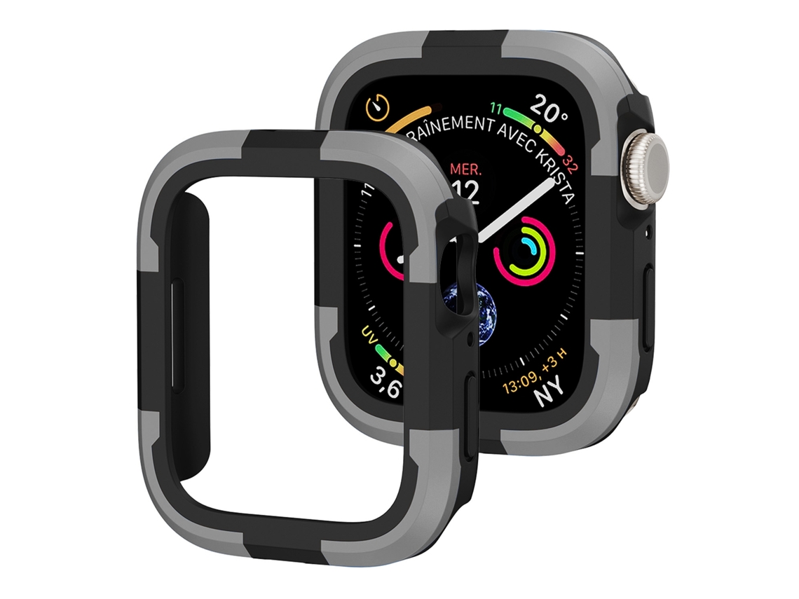 Apple Watch Series SE 2, 6, SE e 5 e 4, caixa de relógio com armação de armadura de 40 mm (cinza)