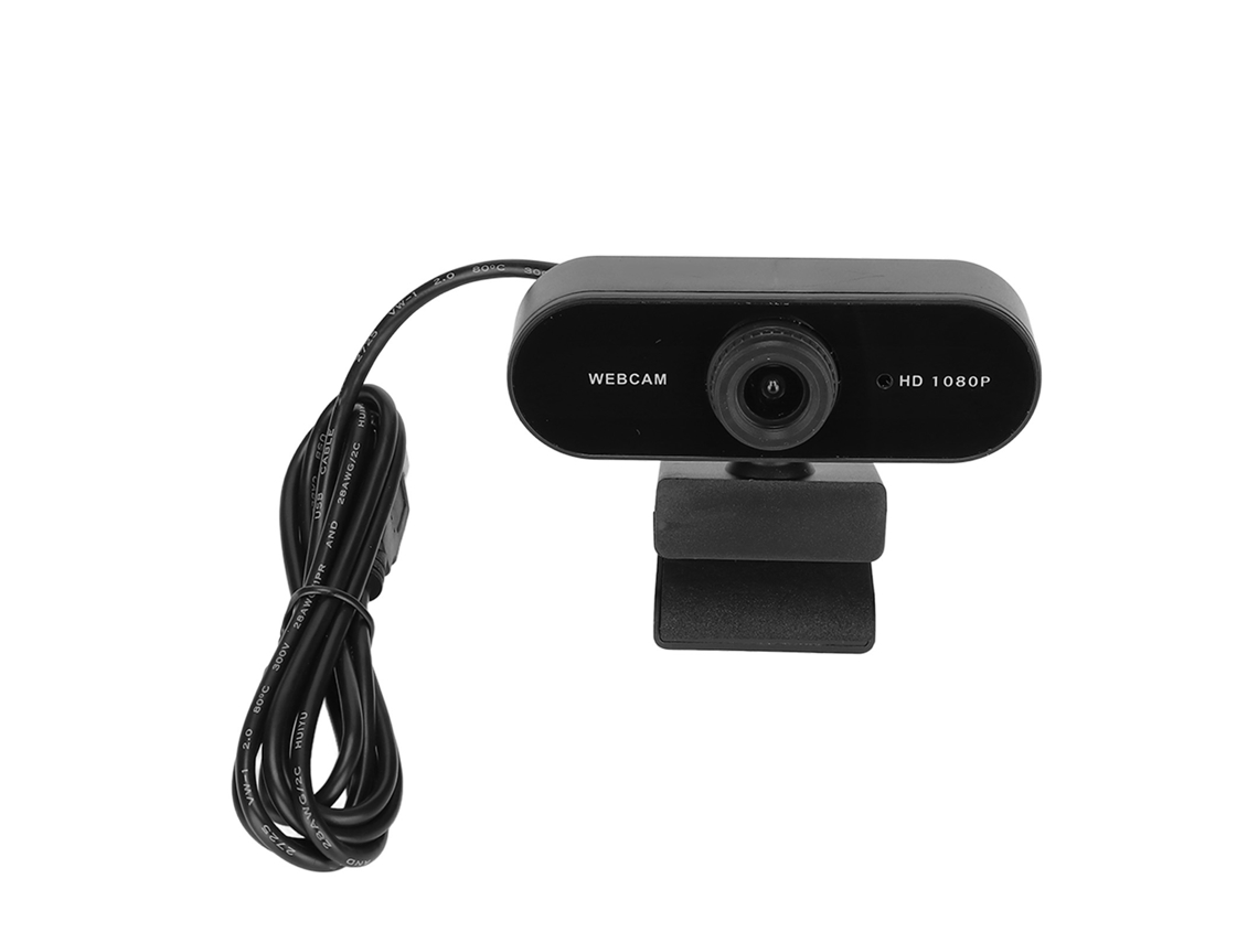 Webcam Usb Hd 1080p Com Microfone E Rotação De 360° Para Videoconferências E Chamadas Em Vídeo