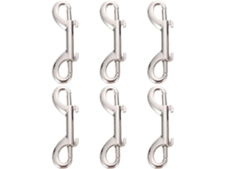 Ganchos De Fixação Coleira Cachorro Yardenfun, 6 Peças, Fecho De Pressão Em Liga Zinco 88mm, Gancho De Segurança