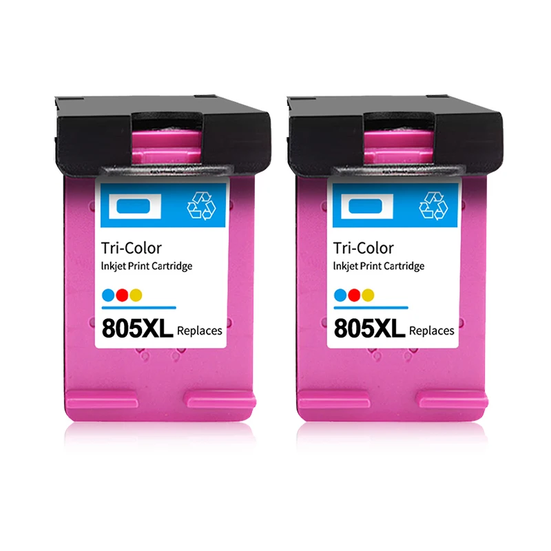 Color remanufactured Inkjet Ink Cartridge For Hp 805 805xl For Hp805 Deskjet 1210 1211 1212 1213 2330 2331 2332 2333 2720 2721 2722 MDUG (2pc)