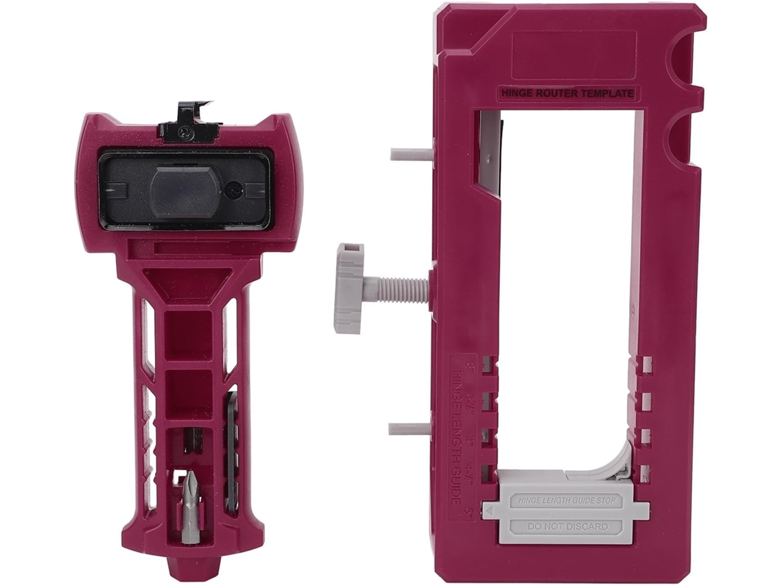 Kit De Instalação Fácil De Usar Para Dobradiças De Portas Com Gabarito Para Tupia, Compatível Com Portas De 1, 3, 8 Ou 4 Polegadas.