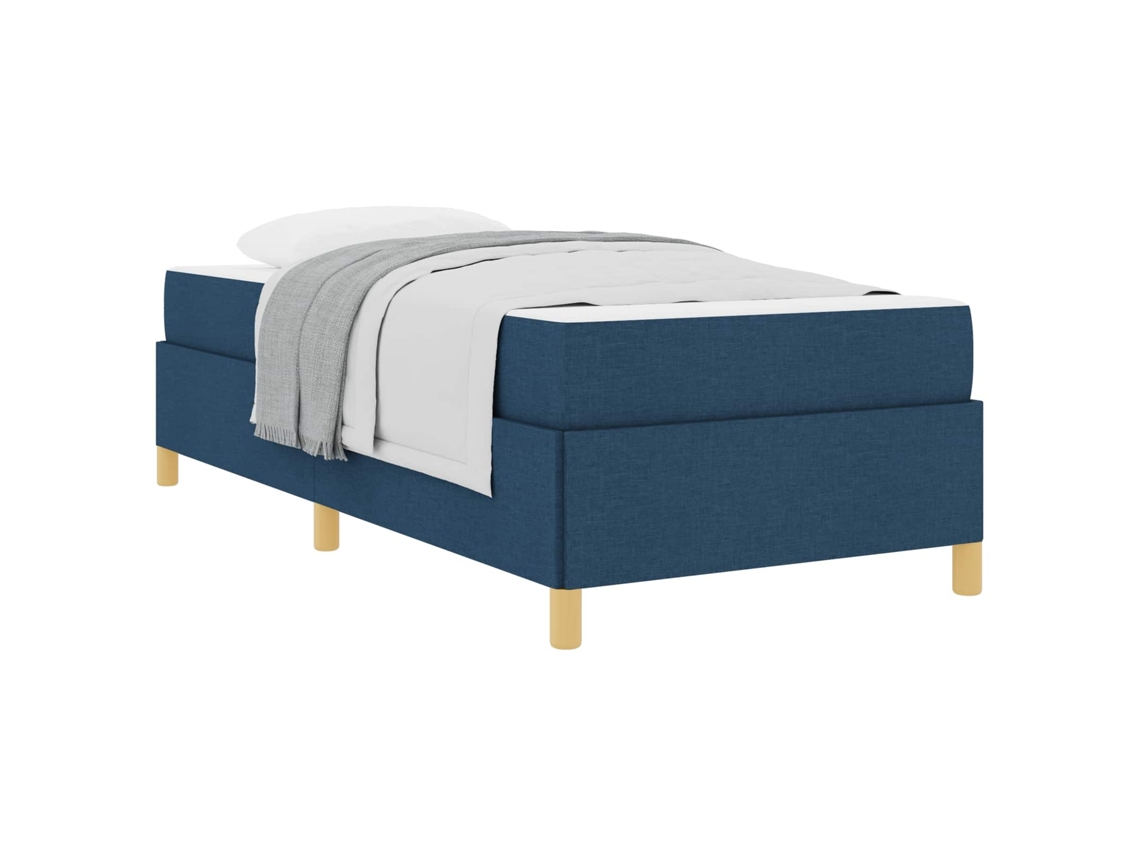 Estrutura da Cama com Colchão Azul 90 X 190 Cm Tecido MAISON EXCLUSIVE