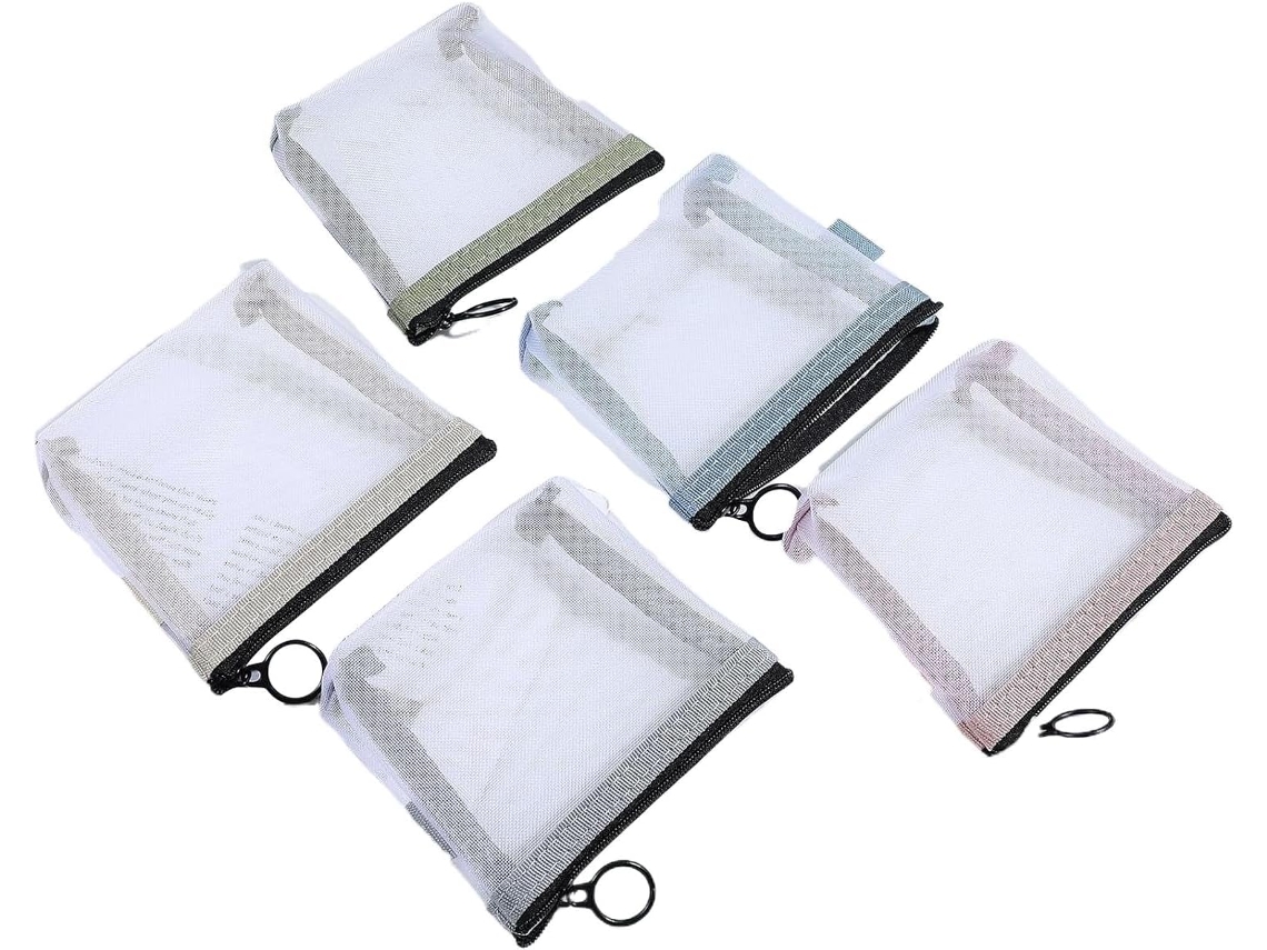 Bolsa De Malha, Sacola Portátil Com Zíper De Capacidade 5x, Organizador De Viagem Para