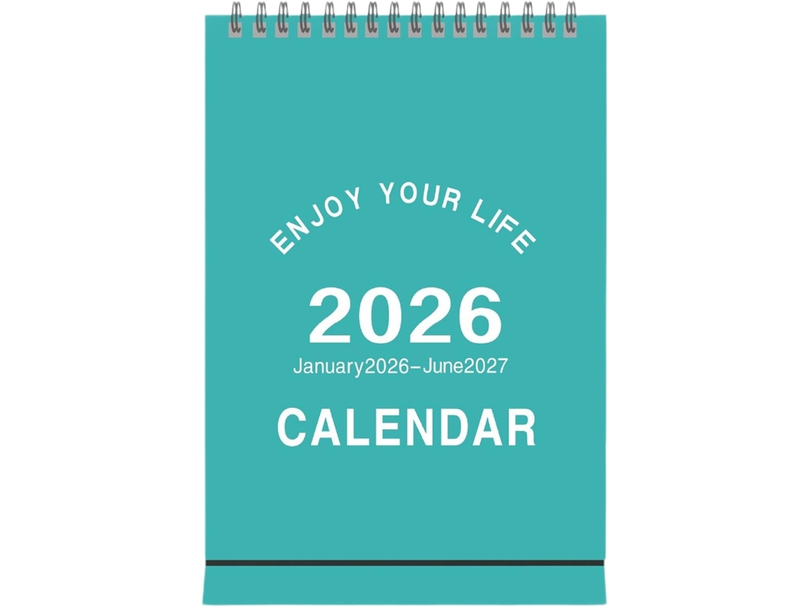 Mini Calendário De Mesa 18 Planejadores Flipchart, Estilo Minimalista