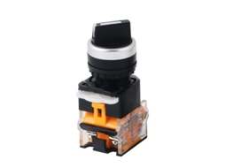 Seletor Rotativo à Prova D'água 22mm, 2 Posições, com Travamento AQUAFORGE