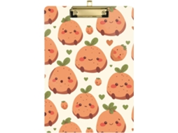 Prancheta A4 Com Alfinete, 31, 75x 22, 86cm 12, 5x 9 Polegadas, Perfil Baixo, Ideal para Salas de Aula e Hospitais, Com