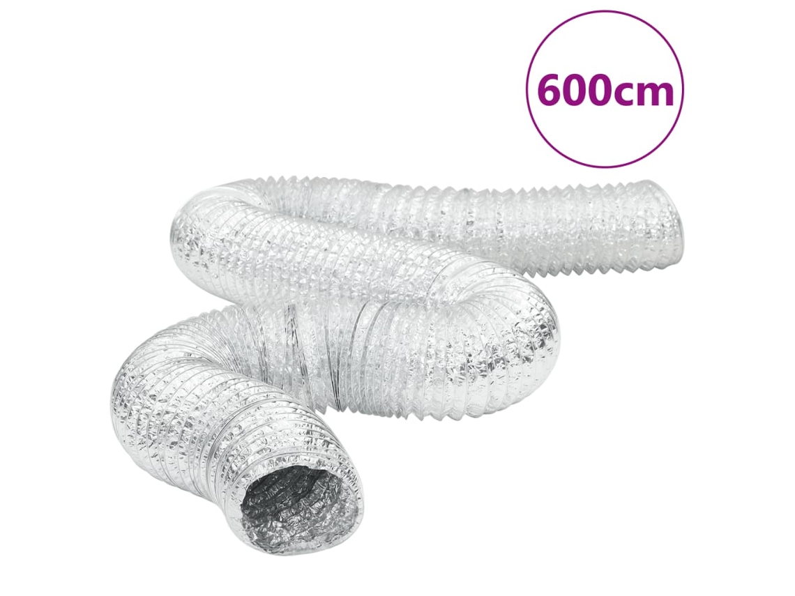 Vidaxl Conduta De Ventilação 6 M Ø12,5 Cm Alumínio