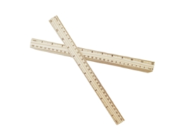 Réguas De Madeira 30 Cm (12 Polegadas) Para Estudantes, Medição Régua