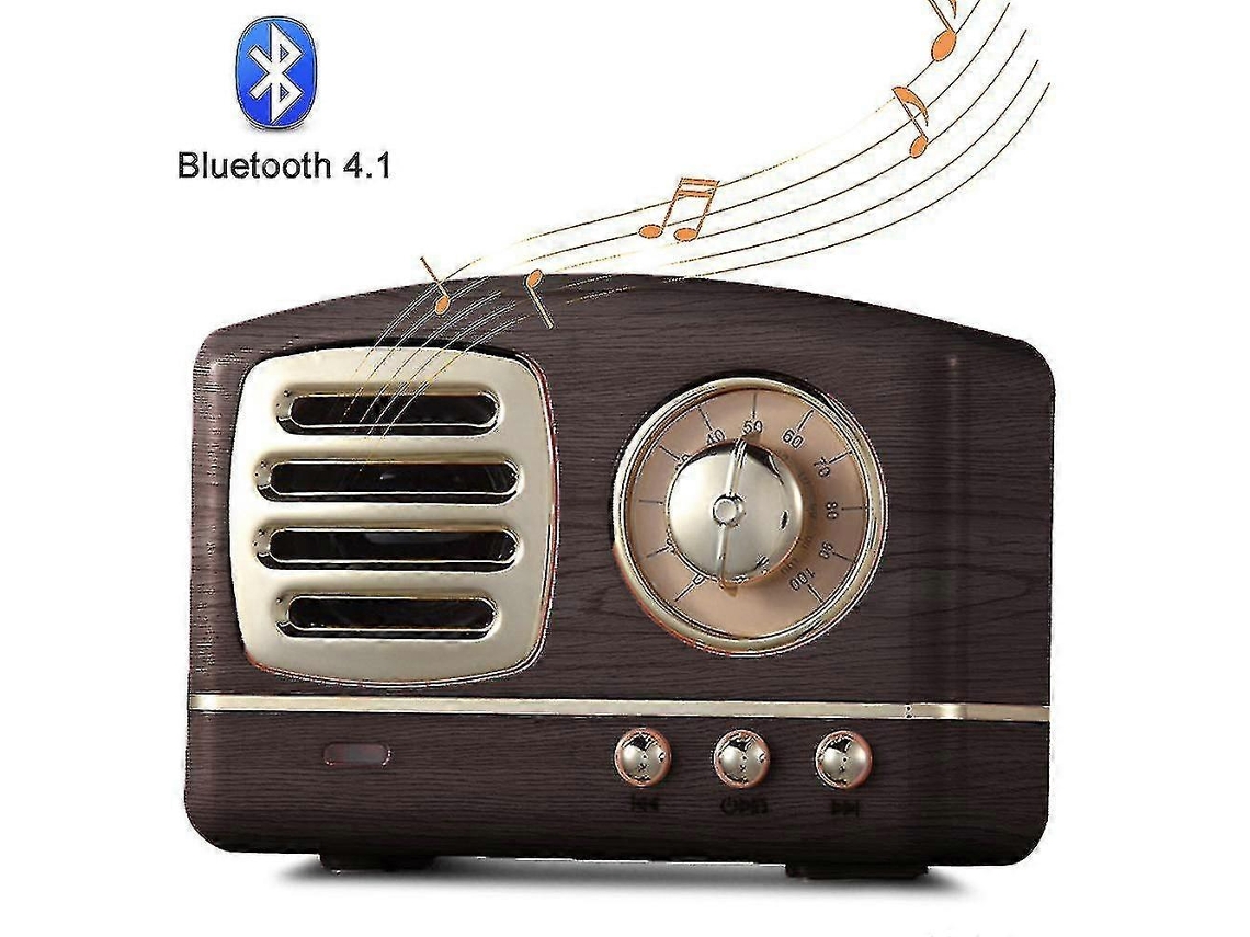Caixa De Som Bluetooth Retrô, Mini Caixa De Som Portátil Sem Fio Para Áreas Externas, Recarregável E Retrô Com Som Potente Para Aniversário Olysi Shop
