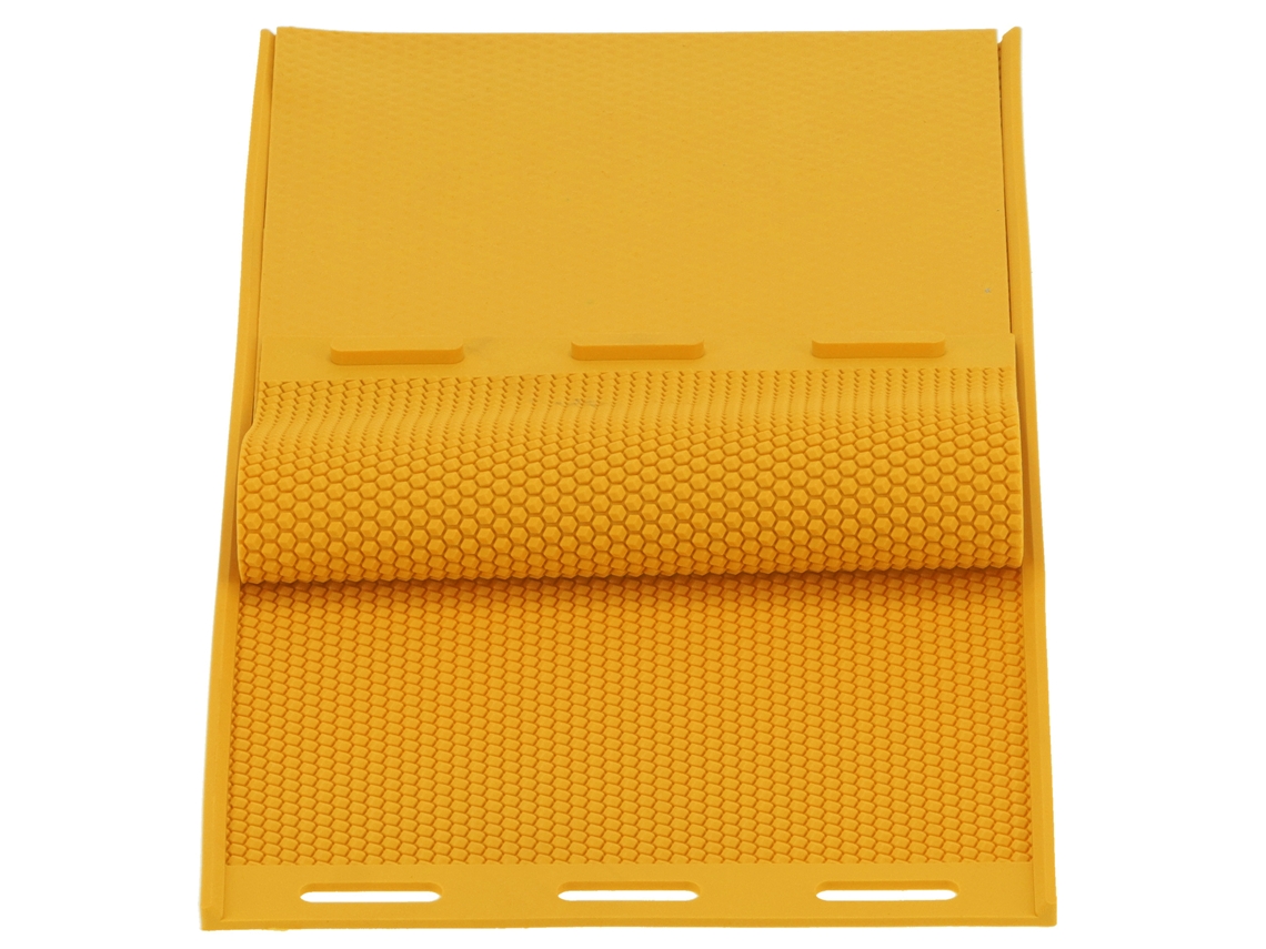 2 Peças De Molde Prensa Para Favo Mel 5, 4 Mm, Placa De Base Borracha Para Favo Mel, Acessórios Para Apicultura, Amarelo