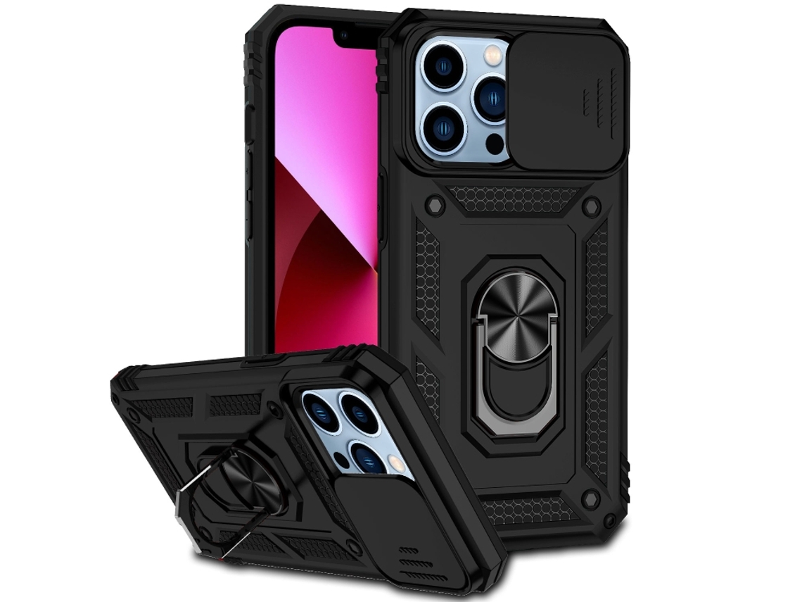 Capa Para Iphone 13 Pro Max - Suporte Deslizante Para Câmera