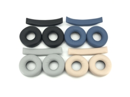Acessórios Para Fones De Ouvido Compatíveis Com Capas De Couro Proteico Azul Da Sony 2 Peças Wh Ch520 Yunzii