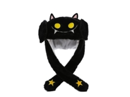 Chapéu De Peluche Laxiscreed Com Orelhas Móveis Para Halloween E Cosplay Divertido
