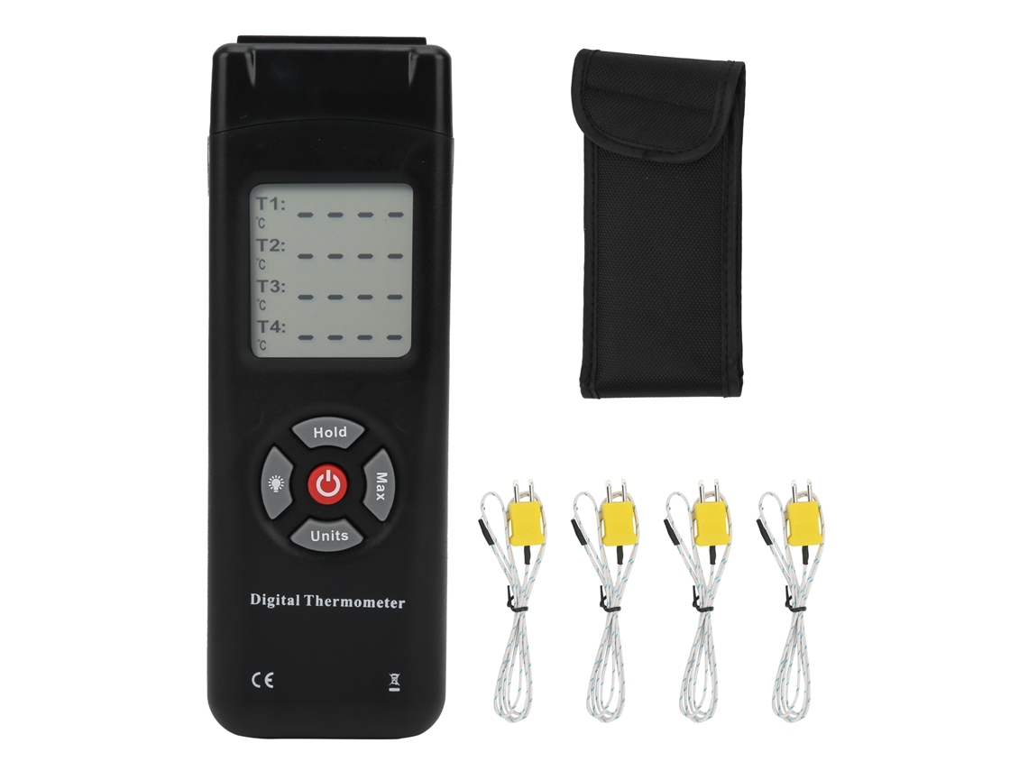Termômetro de contato com termopar 4K TL TK04 LCD medição 50-1350℃ alta precisão S/MARCA