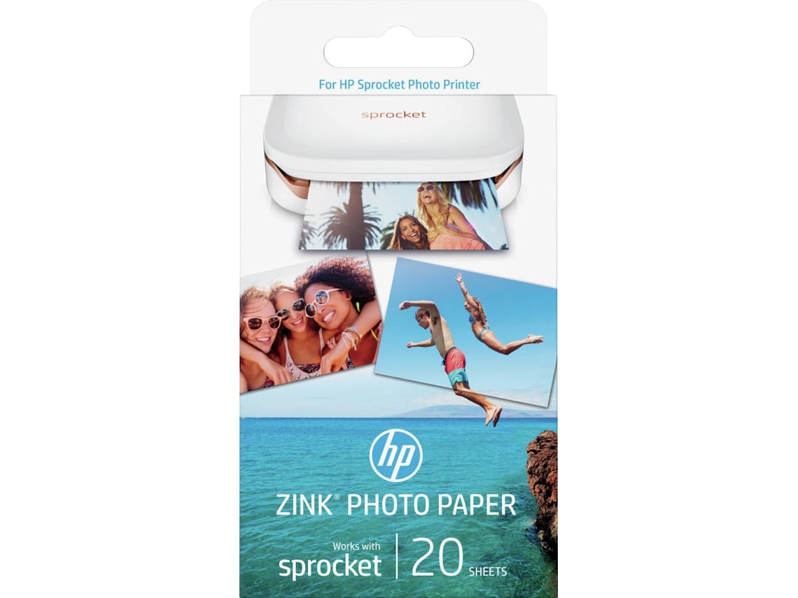 Papel fotográfico HP Sprocket 20 Folhas