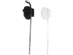 Conjunto De 2 Escovas Esfoliantes Corporais Ganazono Com Cabo Longo Ergonômico Bucha Vegetal Dupla Face Para Banho E