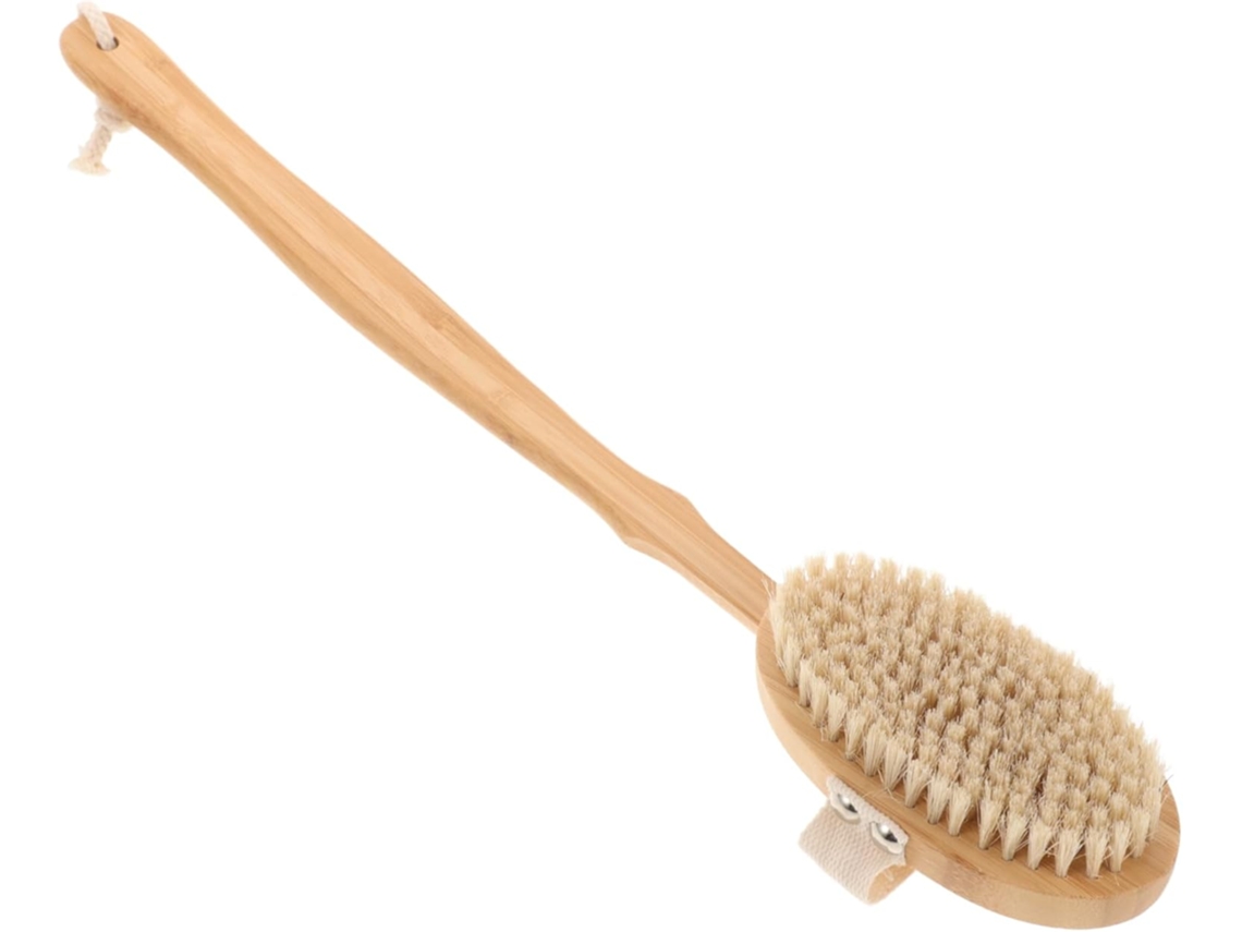Escova De Banho Bestyash Longa Para Corpo E Costas, Cabo Extensível Para Banheiro, Esfoliação Suave E Limpeza Fácil