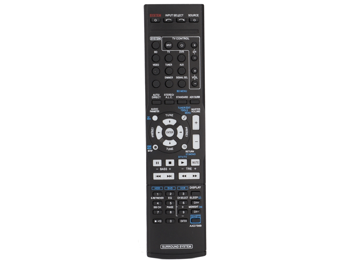 Aetheria controle Remoto para Receiver Pioneer Axd7569 Controle Remoto de Reposição Abs