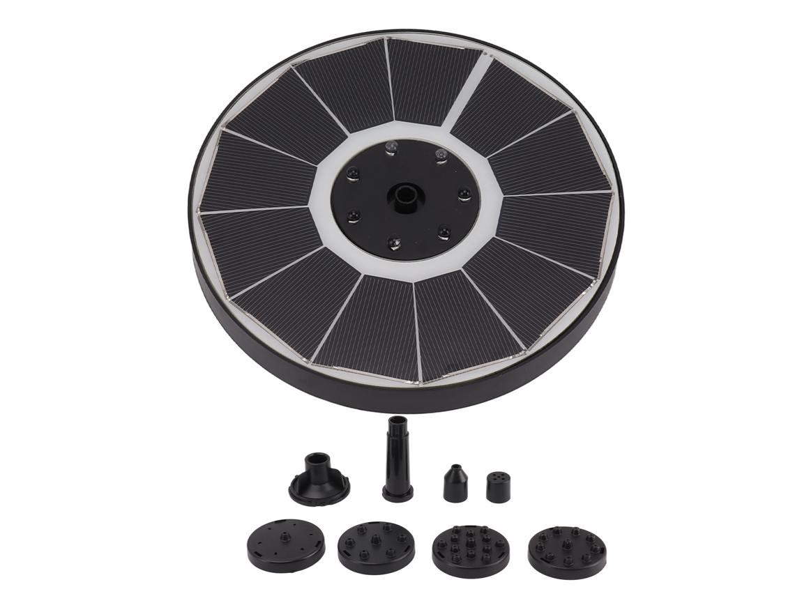 Luz de Fontana Solar com 8 Bicos 3.5W para Banhos de Aves no Jardim | S/MARCA